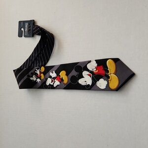 Vintage Mickey Unlimited Classic Mickey Mouse Neck Tie Satin 100% Silk